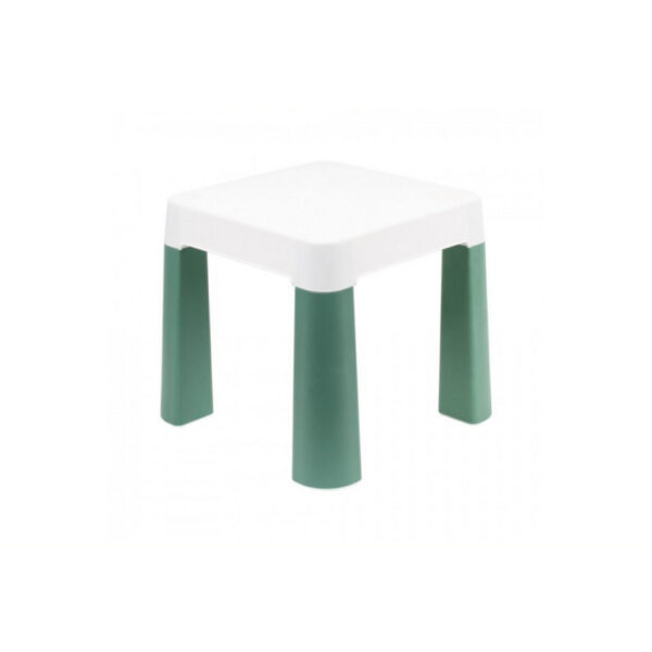Дитячий табурет 0884TXK, біло-зелений, до 75 кг 32 х 32 х 28 см