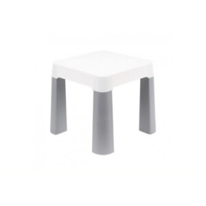 Дитячий табурет 0860TXK сіро-білий, до 75 кг 32 х 32 х 28 см