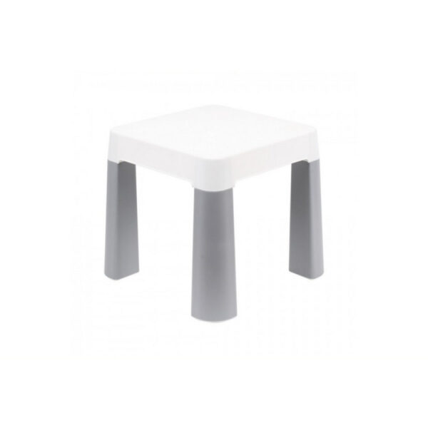 Дитячий табурет 0860TXK сіро-білий, до 75 кг 32 х 32 х 28 см