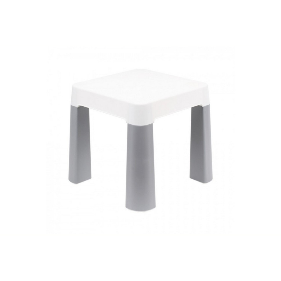 Дитячий табурет 0860TXK сіро-білий, до 75 кг 32 х 32 х 28 см