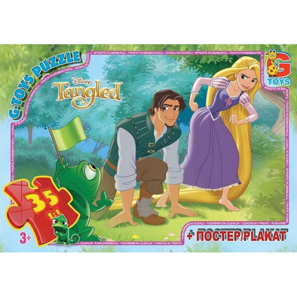 Дитячий пазл "Рапунцель" TA012 плакат 35 елементів