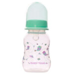 Пляшечка для годування з силіконовою соскою 1111_м'ятний 125 мл