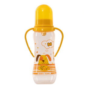 Пляшечка для годування з латексною соскою 1311 помаранчева 250 мл
