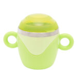 Чашка з кришкою та ручками 6091 з нержавіючої сталі