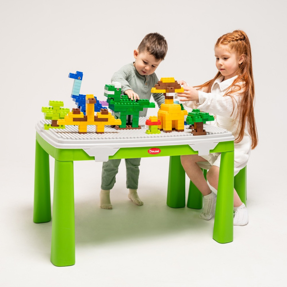 Дитячий набір "Граємось та навчаємось" 04660/2 в наборі стіл, стілець, конструктор - Зображення 6