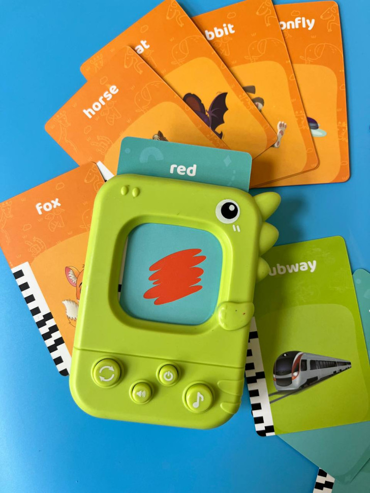 Картковий пристрій "Динозаврик" PL-724-01, 96 учбових карток по 6 темам - Зображення 4