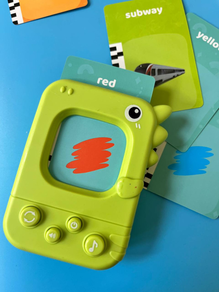 Картковий пристрій "Динозаврик" PL-724-01, 96 учбових карток по 6 темам - Зображення 3