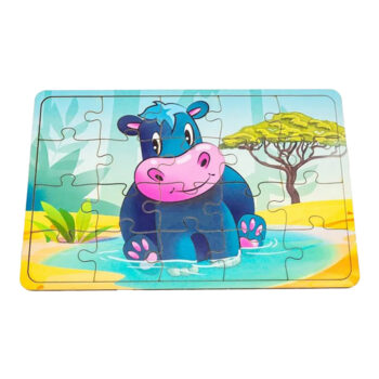 Дитячий дерев'яний пазл Бегемотик Арт-10027, 20 елементів