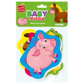 Дитячі бебі пазли "Ферма" VT1106-87 картинки - 4 шт