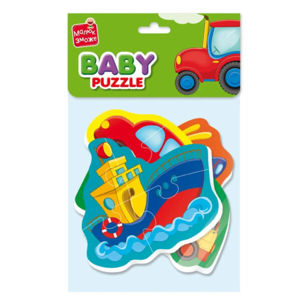 Дитячі пазли Baby puzzle "Транспорт" Vladi toys VT1106-96