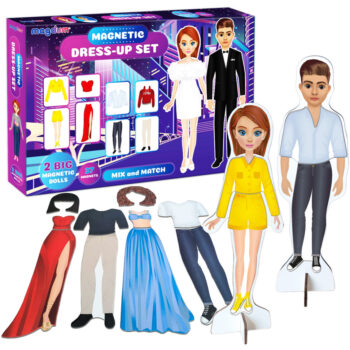 Настільна магнітна гра "Magnetic dolls" ML4032-09 EN 2 магнітні ляльки та 37 магнітів