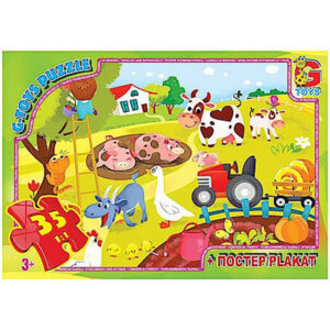Дитячий пазл "Життя на фермі" GF05 постер 35 елементів