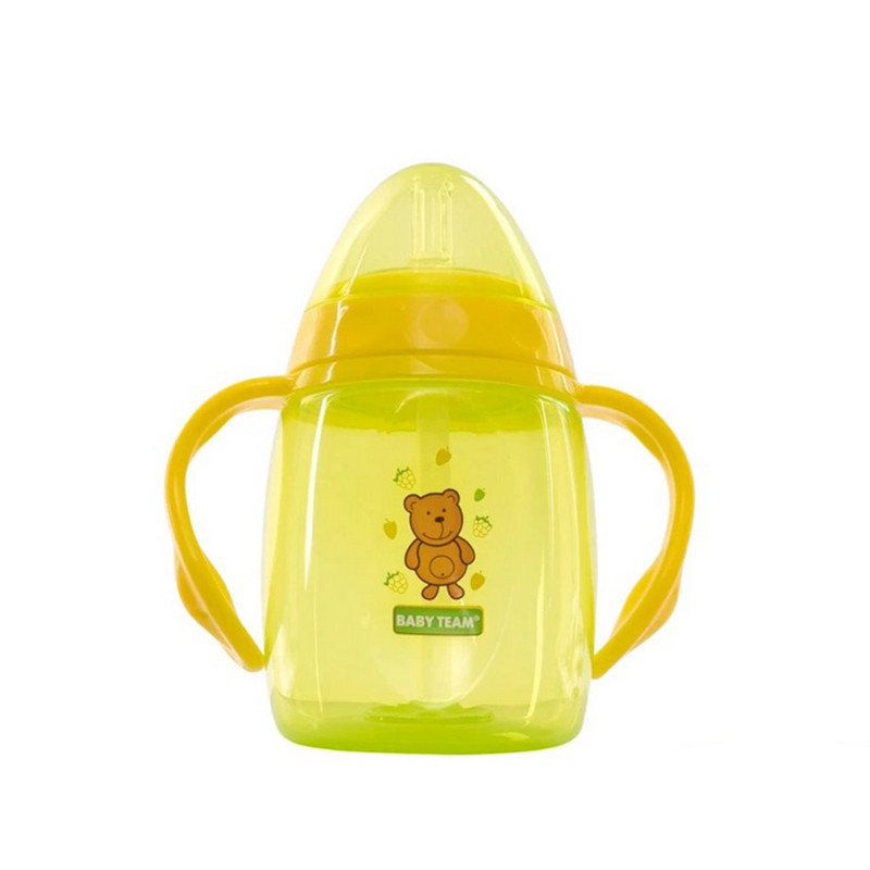 Поїльник з силіконовим спаутом і ручками 5003P 250 мл