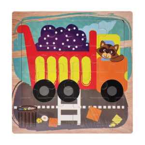 Дерев'яний пазл-вкладиш Вантажівка 73260-16, 16 деталей