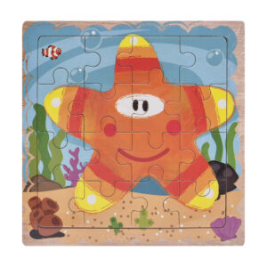 Дерев'яний пазл-вкладиш Морська зірка 73260-18, 16 деталей