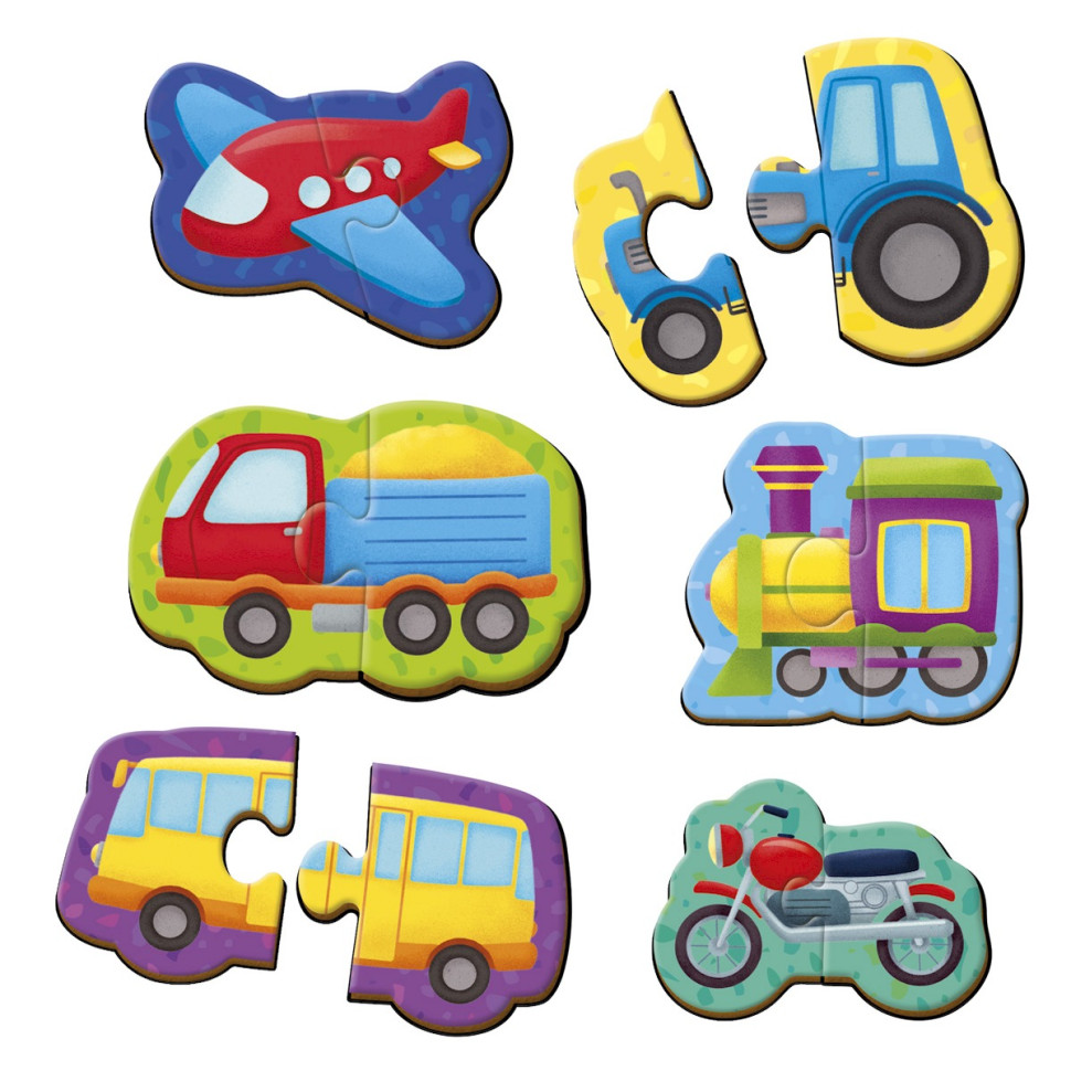 Дитячі магнітні пазли "Транспорт" VT1733-02, 6 картинок - Зображення 3