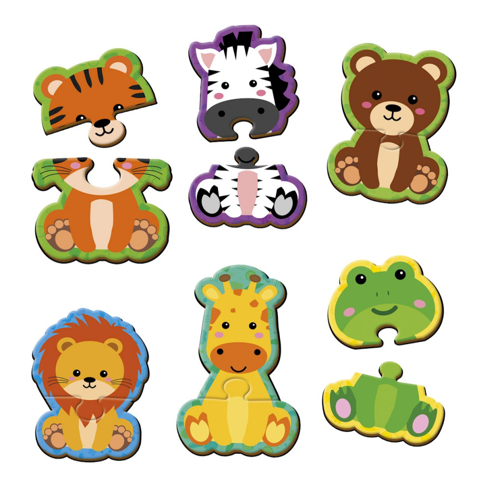 Дитячі магнітні пазли "Тваринки" VT1733-04, 6 картинок - Зображення 3