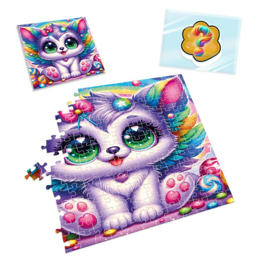 Дитячі пазли з сюрпризом "Кошеня з крилами" VT 8030-11, 180 деталей - Зображення 3