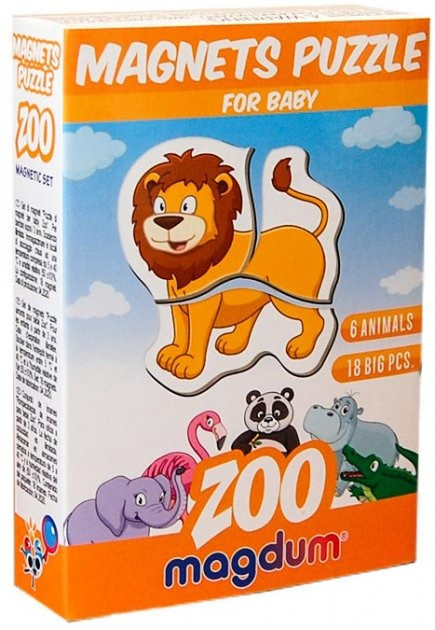 Магнітні пазли Magdum Зоо ML4031-18 EN