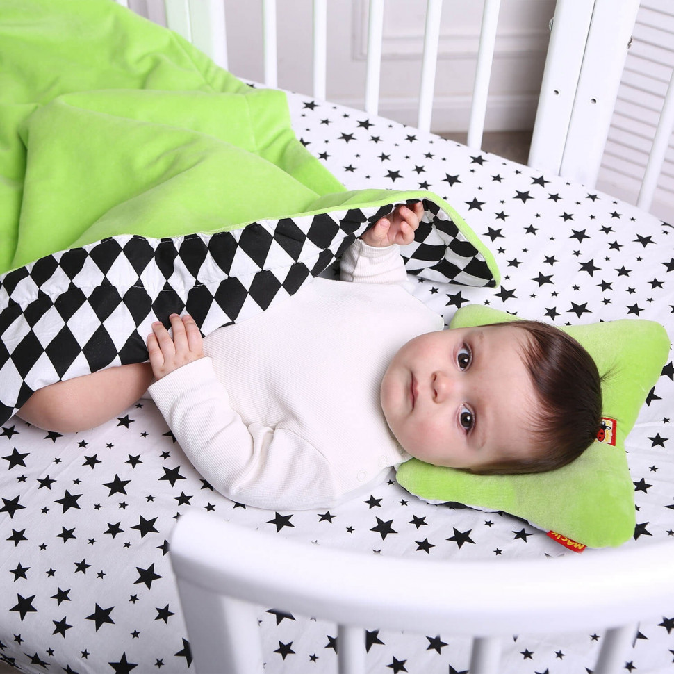 Дитячий постільний комплект Bed Set Newborn МС 110512-08 подушка + ковдру + простирадло - Зображення 4