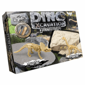 Дитячий набір для проведення розкопок динозаврів DINO EXCAVATION DEX-01  Трицератопс
