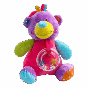 Брязкальце - м'яка іграшка Bambi C20560 з музичним механізмом  Ведмедик