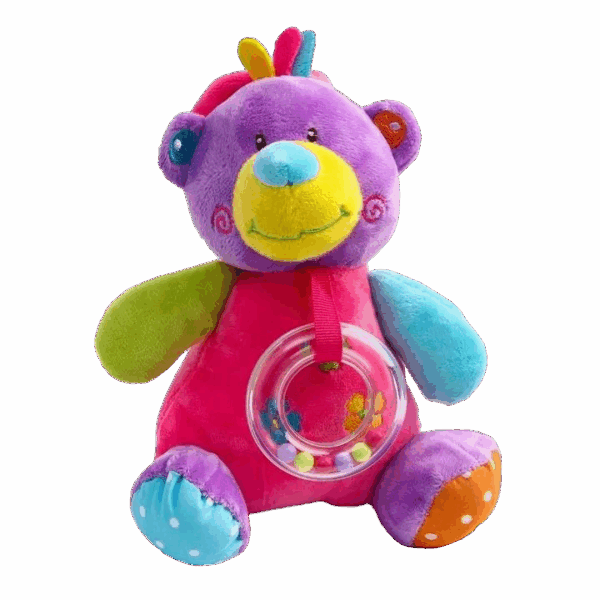 Брязкальце - м'яка іграшка Bambi C20560 з музичним механізмом  Ведмедик