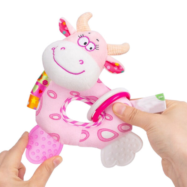 Брязкальце H168251-3ABC тварина м'яка з прорізувачем 18*5*15  Корова