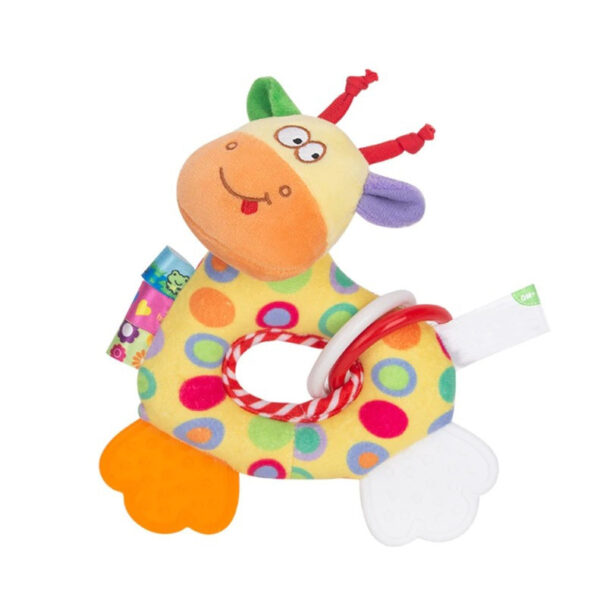 Брязкальце H168251-3ABC тварина м'яка з прорізувачем 18*5*15  Жираф