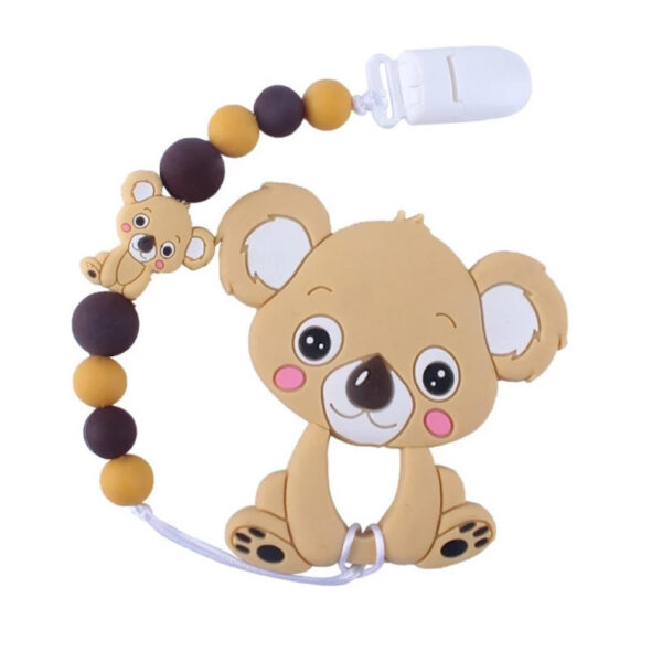 Прорізувач WD210712 Коала силіконове намисто 26 см Коричневий