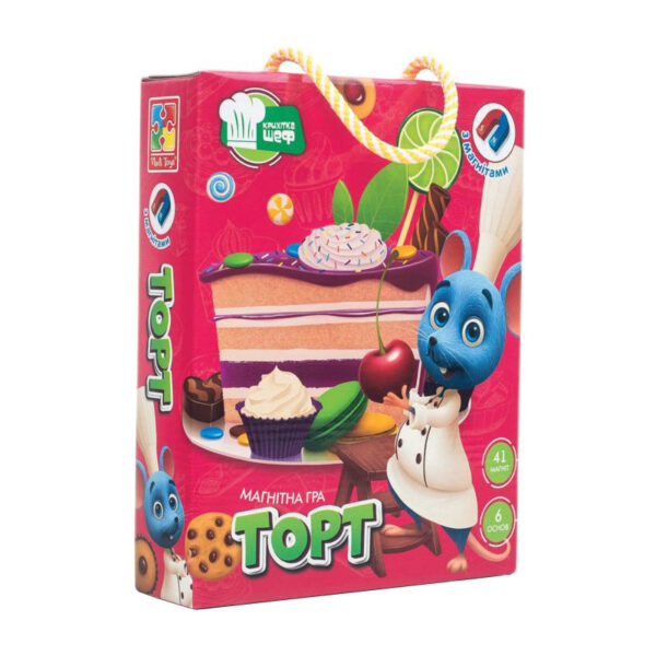 Гра магнітна vt3004  "Торт"(укр)