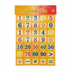 Дитячий навчальний набір магнітів "Цифри" 1151ATS для 3х років Помаранчевий