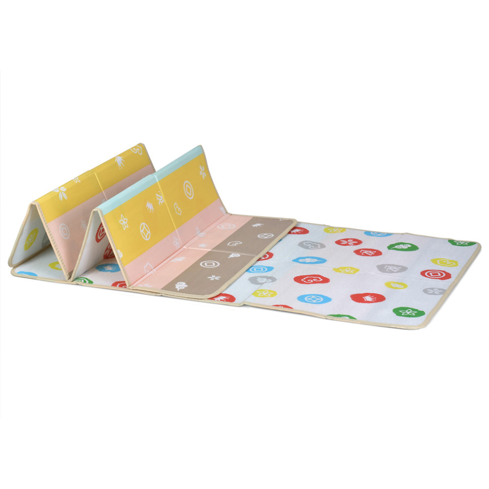 Дитячий Термокилимок двосторонній складний (Кольорові кола) El Camino ME 1135, 180х100х1 см - Зображення 4