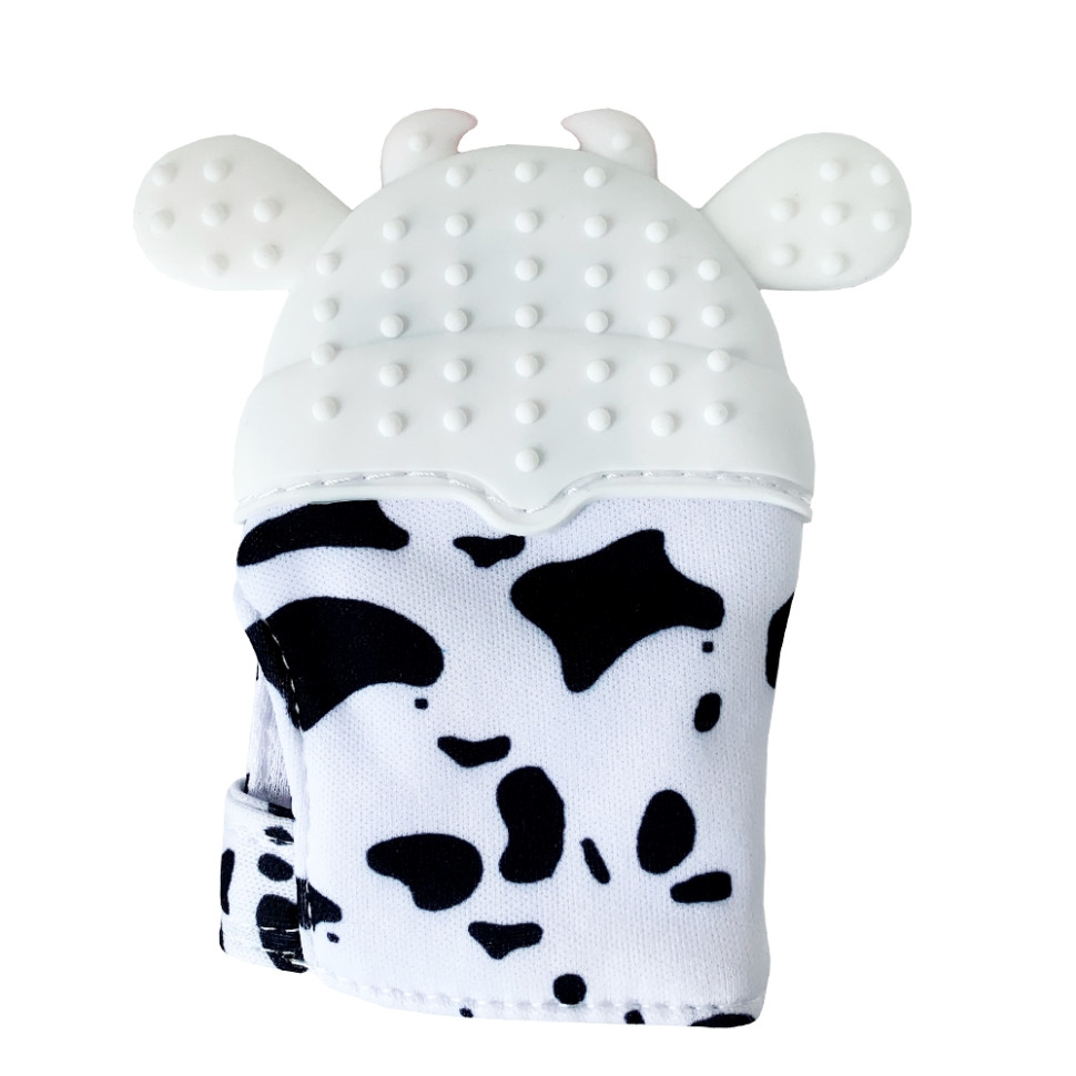 Прорізувач-рукавичка "Корівка" MGZ-0405(White) на липучці - Зображення 2