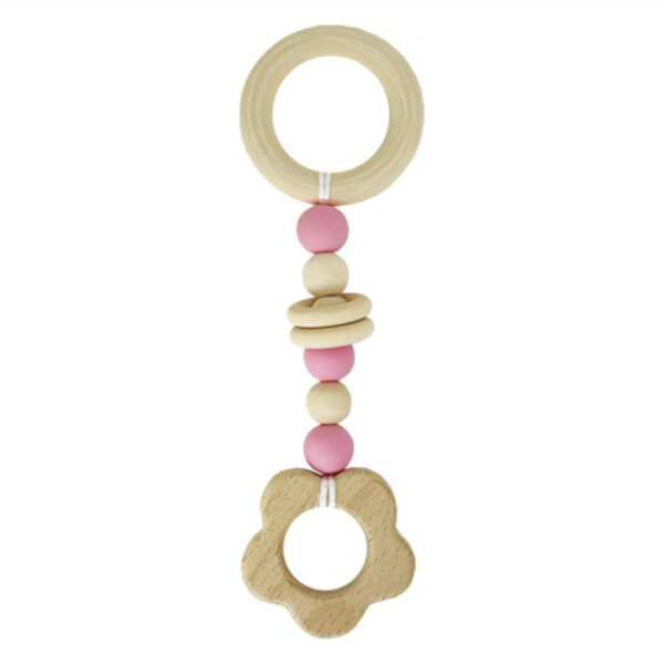 Гризунок дерев'яний MGZ-0410(Pink) Квітка