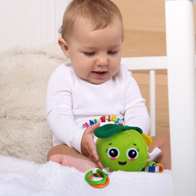 Брязкальце-підвіска з прорізувачем "Яблуко" МС 110604-19 - Зображення 2