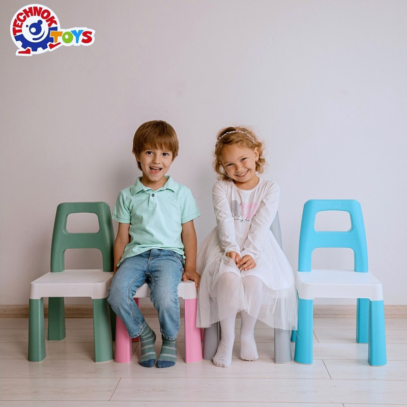 Дитячий стілець "Kids Chair" 9710TXK блакитний, до 75 кг - Зображення 6