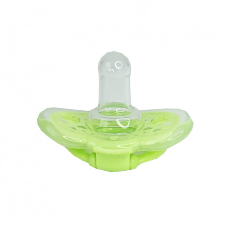 Дитяча силіконова пустушка "Салатове серце" MGZ-0517(Green) кругла - Зображення 3
