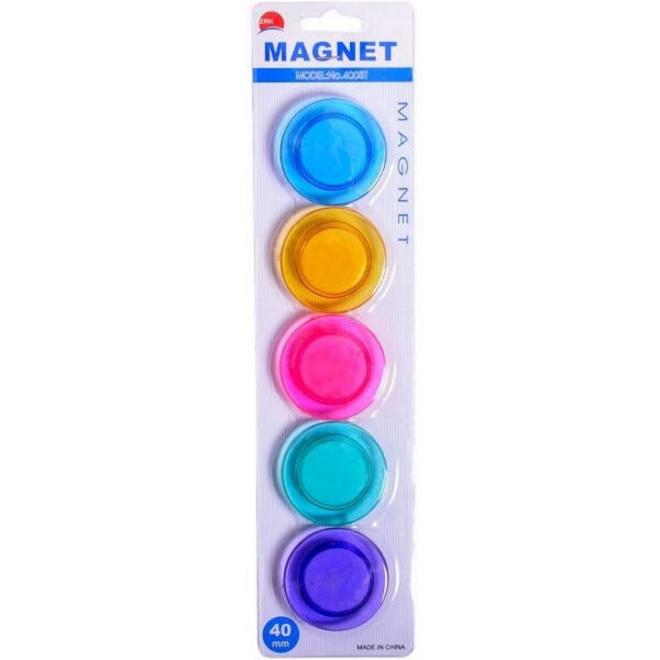 Магніт для дошки «Кольоровий» T-4005, 5 штук D4см