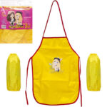 Фартух дитячий з нарукавниками для дівчаток CR5530(Yellow) 54х37 см (91392)