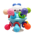 Дитяче брязкальце "НЛО" 689 рухомі деталі, на присосці Синій