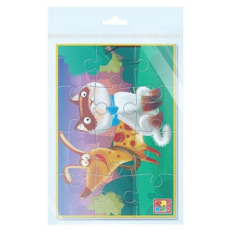 Дитячі розвиваючі м'які пазли "Котик та песик" VT1104-20 А5 - Зображення 2