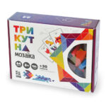 Дерев’яна гра “Трикутна мозаїка” Kupik 900194, 64 деталі — вік 3+